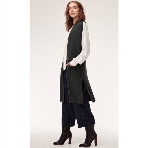 Aritzia Sweaters - Wilfred long sleeveless open cardigan